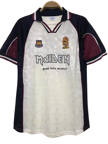 1999 West Ham #7 Iron Maiden Away Retro
