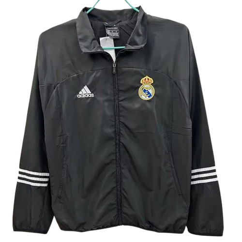 25-26 Real Madrid Black Windbreaker