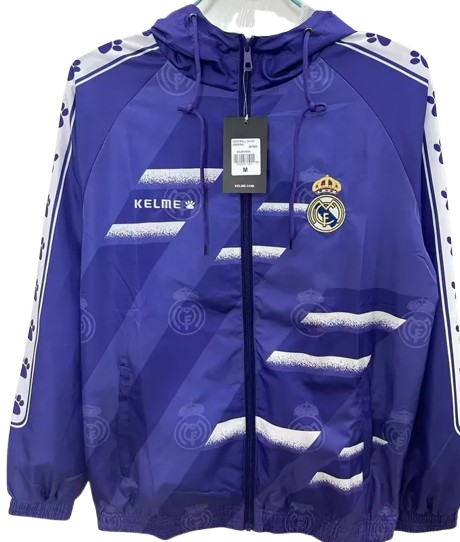 25-26 Real Madrid Purple Windbreaker