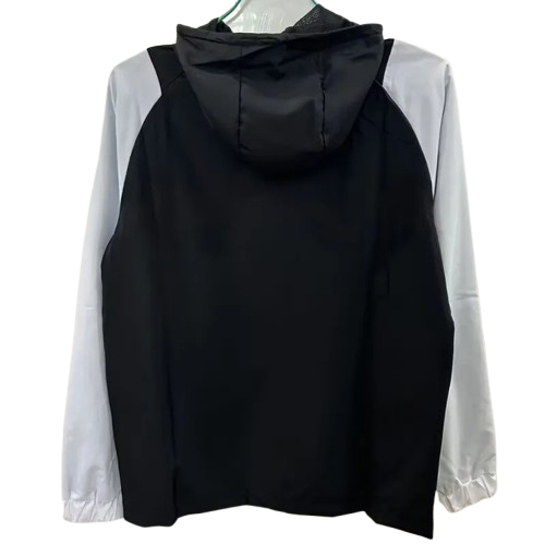 25-26 Real Madrid Black Windbreaker