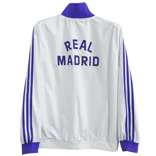 25-26 Real Madrid White Windbreaker