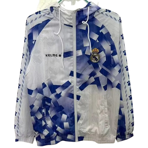 25-26 Real Madrid White Windbreaker