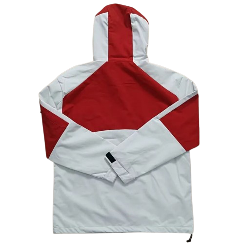 25-26 Sevilla White ~ Red Windbreaker