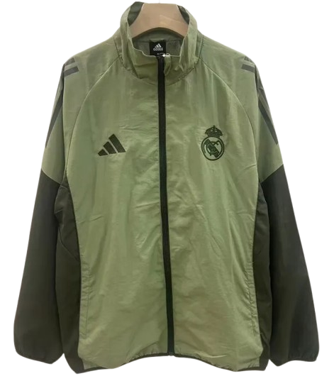 25-26 Real Madrid Bean Green Windbreaker