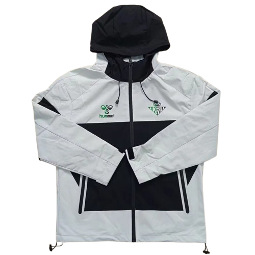 25-26 Real Betis White ~ Black Windbreaker