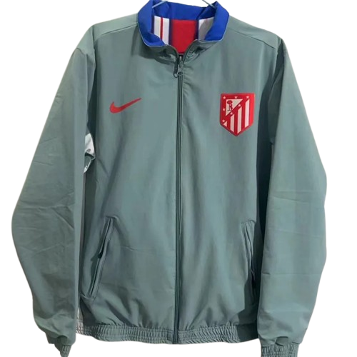 2024 Atlético de Madrid Green & Red Double Sided Windbreaker