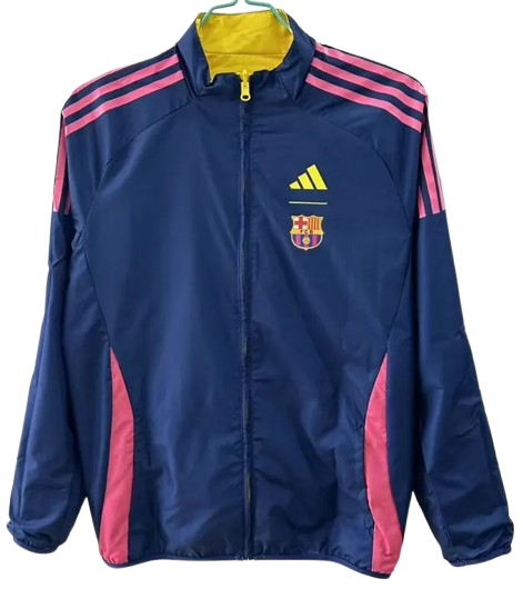 25-26 Barcelona Yellow & Royal Blue Double Sided Windbreaker