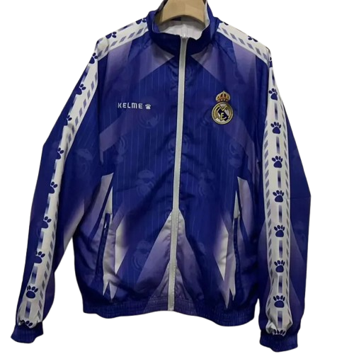 1996-97 Real Madrid Purple & White Retro Double Sided Windbreaker
