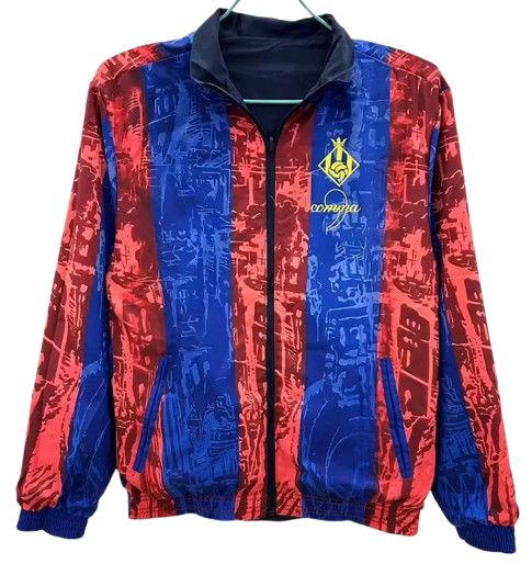 25-26 Barcelona Red Blue & Blue Double Sided Windbreaker
