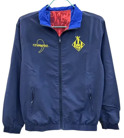 25-26 Barcelona Red Blue & Blue Double Sided Windbreaker