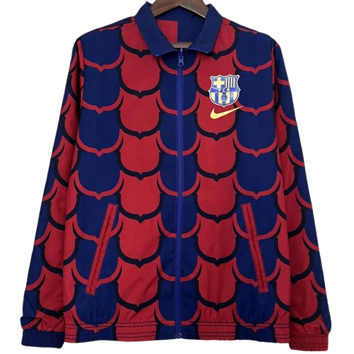 2024 Barcelona Red Blue & Red Blue Double Sided Windbreaker