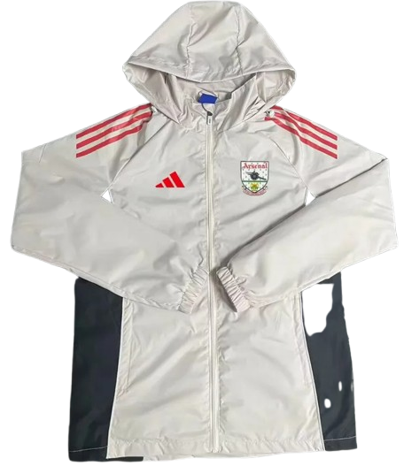 25-26 Arsenal Light Gray Windbreaker