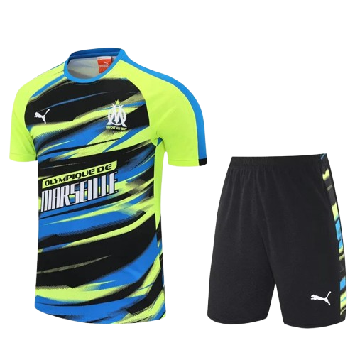 25-26 Marseille Fluorescent Green Training Short Suit