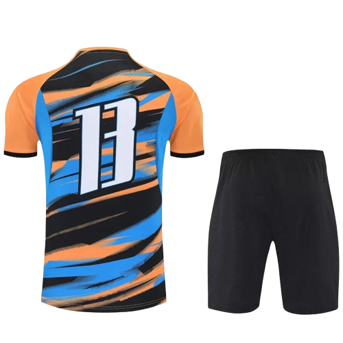 25-26 Marseille Orange Blue Training Short Suit
