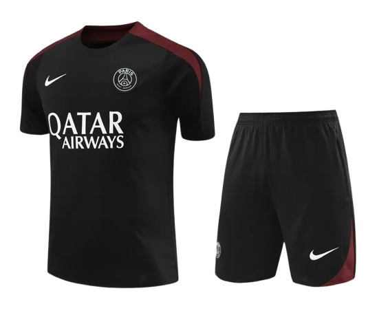 24-25 PSG Black Training Short Suit