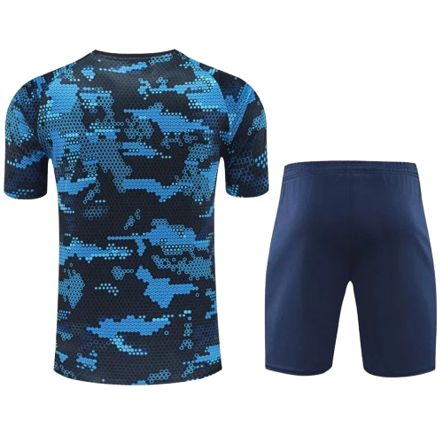 24-25 Napoli Black Blue Training Short Suit