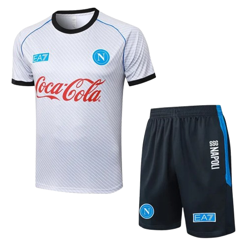 25-26 Napoli Light Gray Training Short Suit
