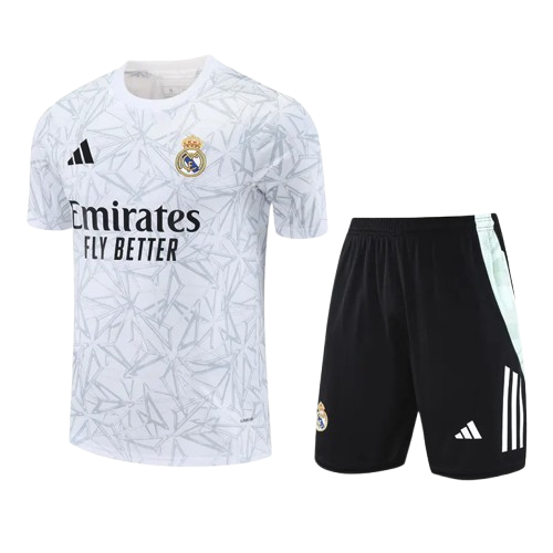 25-26 Real Madrid White Training Short Suit