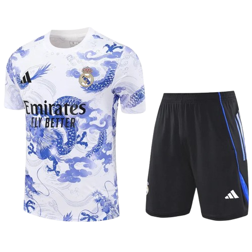 25-26 Real Madrid White Training Short Suit