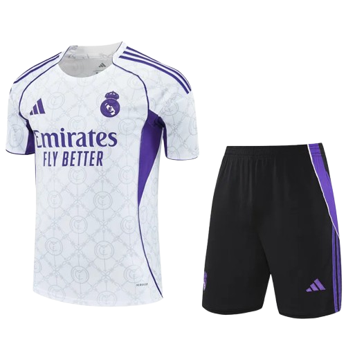 25-26 Real Madrid White Training Short Suit