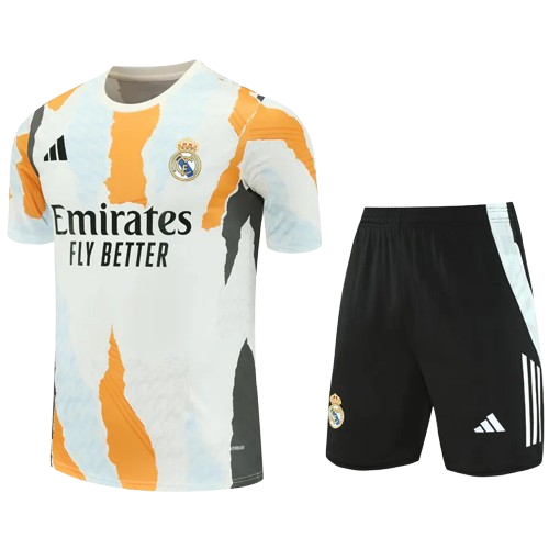 25-26 Real Madrid White Training Short Suit