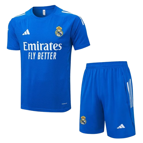 25-26 Real Madrid Lake Blue Training Short Suit