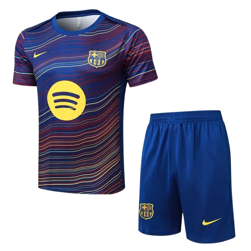 25-26 Barcelona Fancy Blue Training Short Suit
