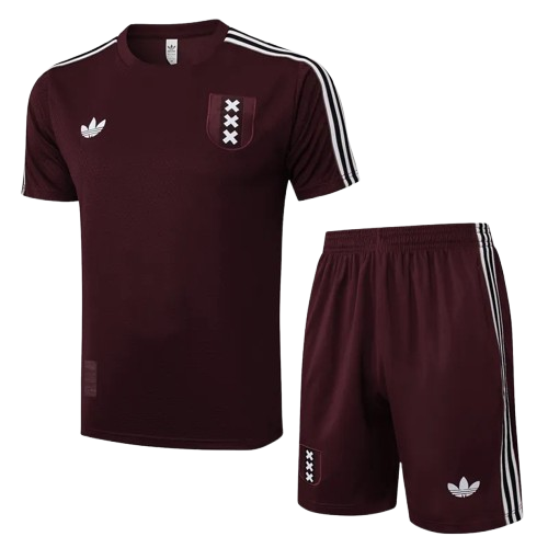 25-26 Ajax Jujube Red Training Short Suit