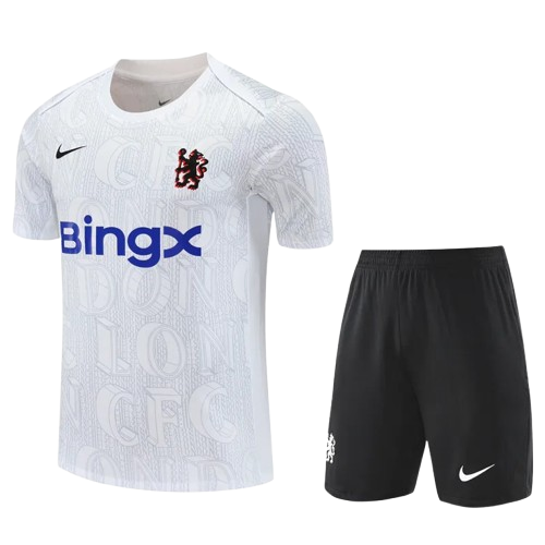 25-26 Chelsea White Training Short Suit