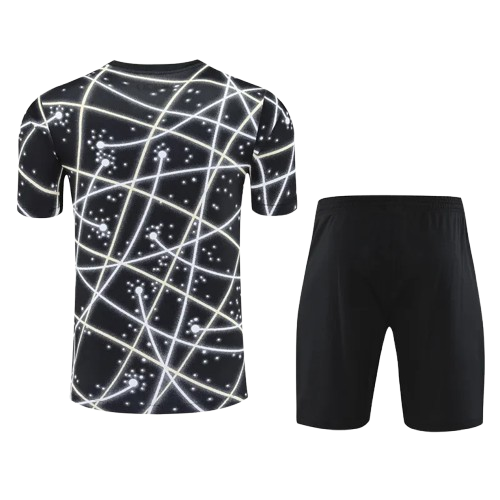25-26 Chelsea Grey Black Training Short Suit
