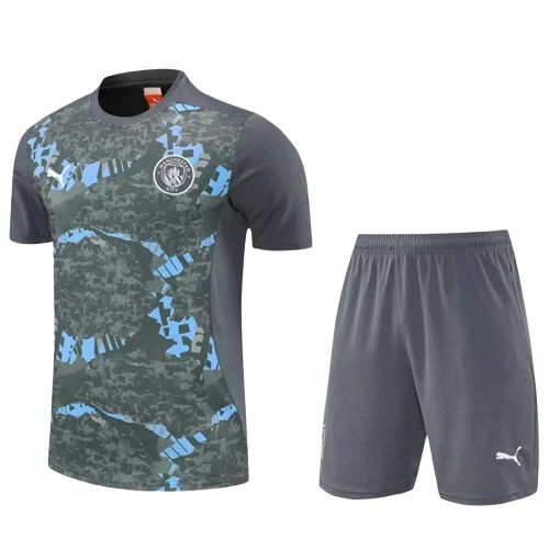 25-26 Man City Grey Training Short Suit
