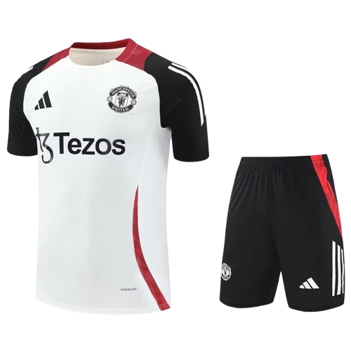 25-26 Man Utd White Training Short Suit