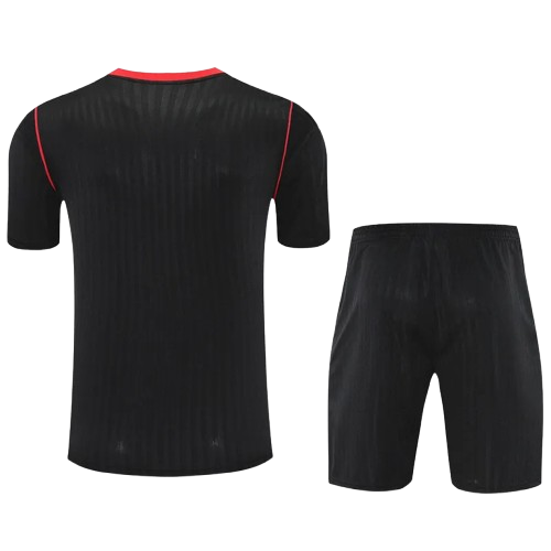 25-26 Man Utd Black Training Short Suit