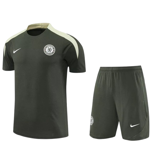 25-26 Chelsea Army Green Training Short Suit