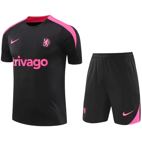 24-25 Chelsea Black Training Short Suit