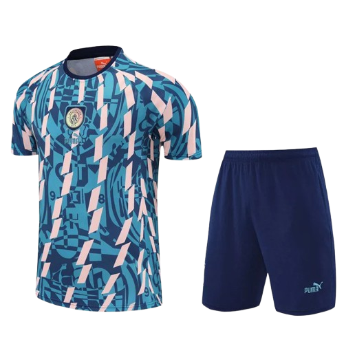 25-26 Man City Lake Blue Training Short Suit