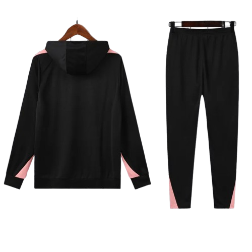24-25 PSG Black Hoodie Tracksuit