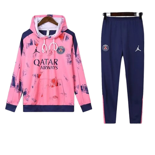 24-25 PSG Pink Hoodie Tracksuit