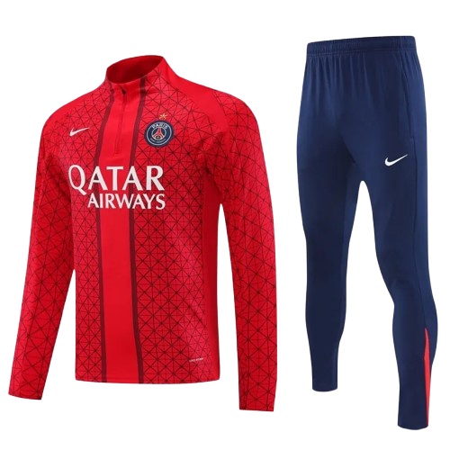 25-26 PSG Red Half Pull Tracksuit