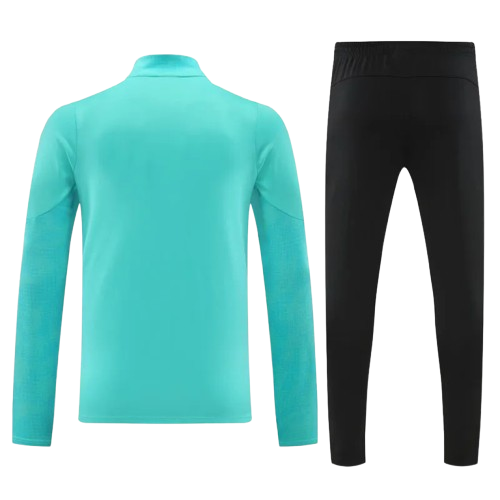 25-26 Marseille Lake Blue Half Pull Tracksuit