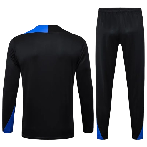 25-26 PSG Black Half Pull Tracksuit