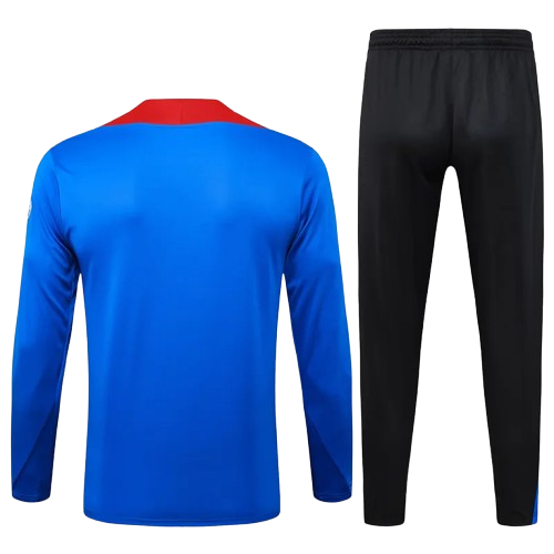 25-26 PSG Blue Red Half Pull Tracksuit