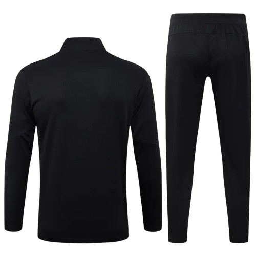 25-26 Man City Black Half Pull Tracksuit