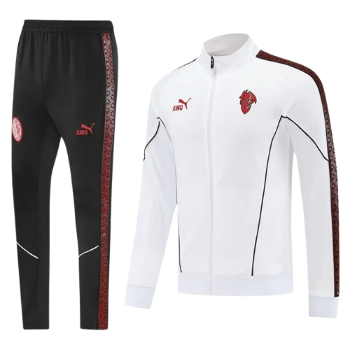 25-26 AC Milan White Jacket Tracksuit