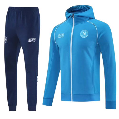 25-26 Napoli Blue Hoodie Jacket Tracksuit