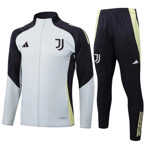 25-26 Juventus Grey Black Jacket Tracksuit