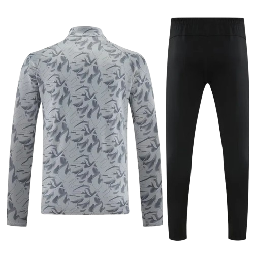 25-26 AC Milan Gray Half Pull Tracksuit