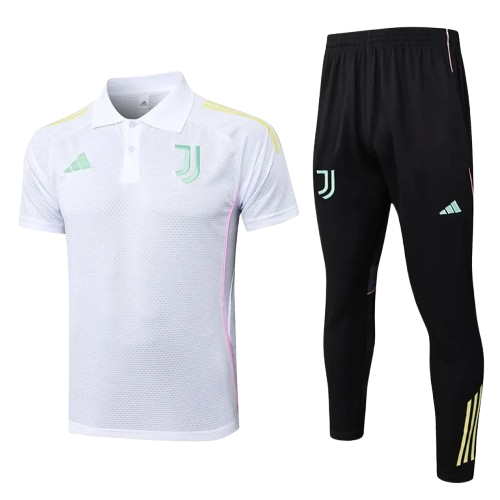 25-26 Juventus White Polo Tracksuit