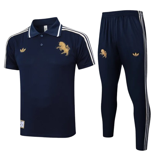 25-26 Juventus Royal Blue Polo Tracksuit
