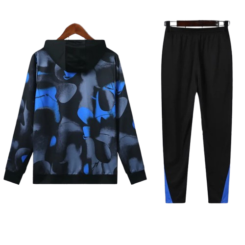 24-25 Inter Milan Grey Blue Hoodie Tracksuit